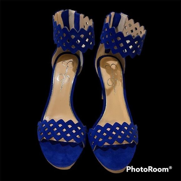 Jessica Simpson Sandals with Heels- Royal Blue- New! - Picture 2 of 14